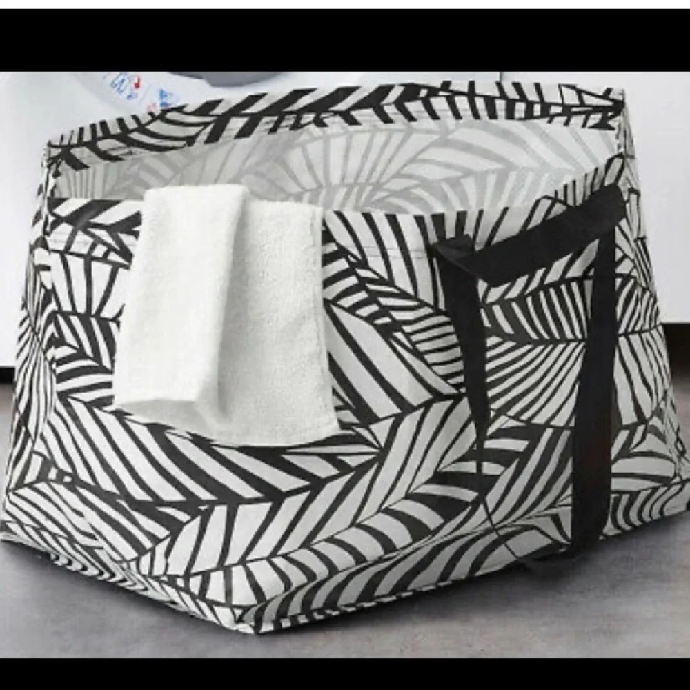 IKEA | SLUKIS NWT Frakta Shopping Bag Large Black White 